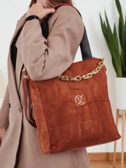 Torebka damska shopper eko zamszowa Twilight Life