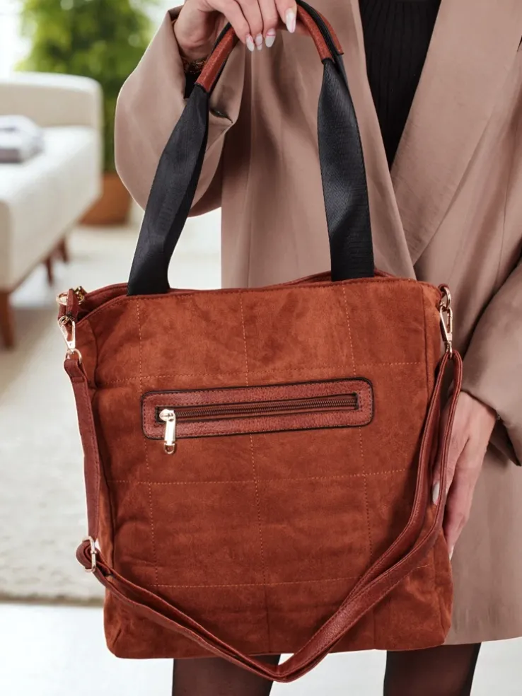 Torebka damska shopper eko zamszowa Twilight Life