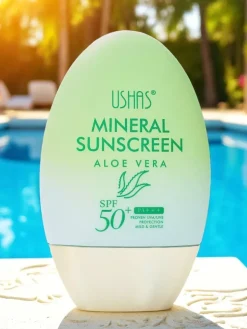 USHAS Krem przeciwsłoneczny mocno nawilżający z aloesem 50 SPF