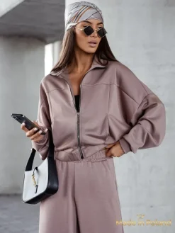 Wiskozowy Damski komplet dresowy Long Waves