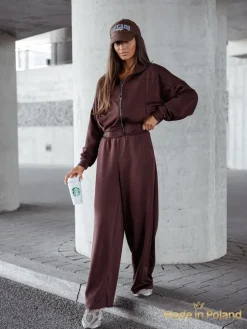 Wiskozowy Damski komplet dresowy Long Waves