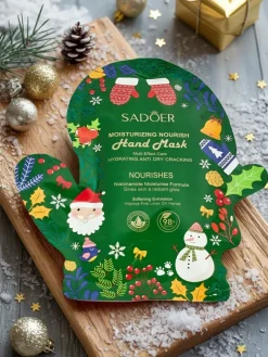 Świąteczna Maska do rąk - rękawiczki z niacynamidami- nawilżająca