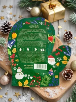 Świąteczna Maska do rąk - rękawiczki z niacynamidami- nawilżająca