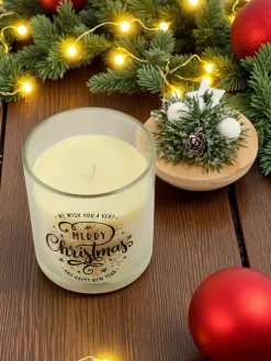 Świąteczna świeca zapachowa Merry Christmas Happy New Year