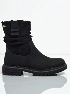 Wyższe botki damskie eko zamszowe Liora