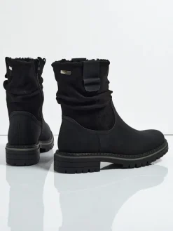 Wyższe botki damskie eko zamszowe Liora