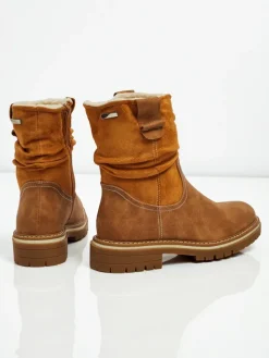 Wyższe botki damskie eko zamszowe Liora