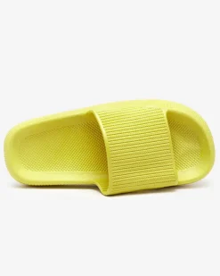 Zielone gumowe klapki z tłoczeniem Torika - Obuwie